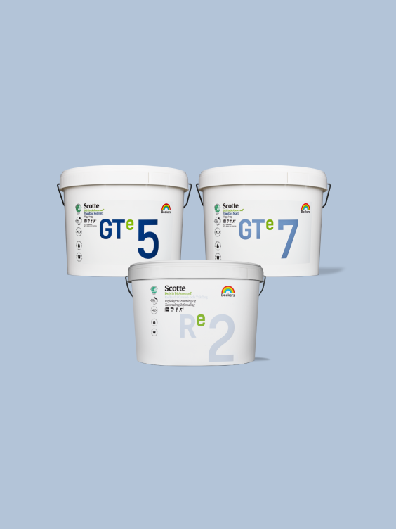 Miljømærkede produkter til bæredygtige byggerier.