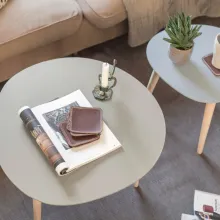 Forårsfriske farver i stuen