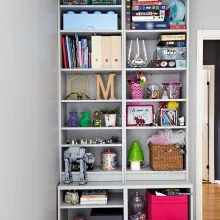 Sådan maler du reol eller hylde