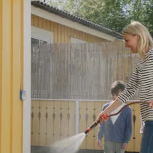 tvätta träfasad rent